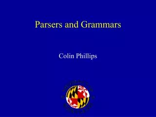 Parsers and Grammars