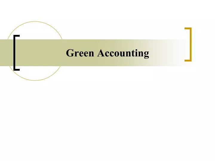 green accounting