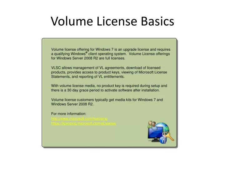 volume license basics