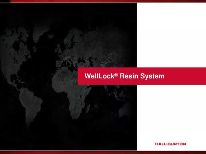 welllock resin system