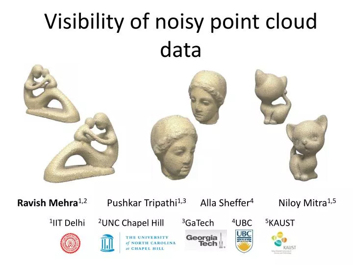 visibility of noisy point cloud data
