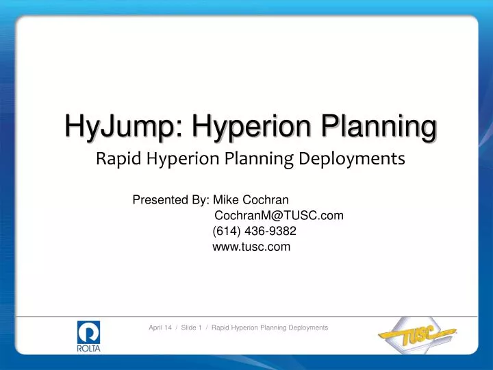 hyjump hyperion planning