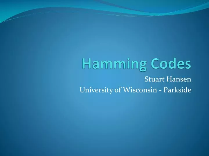 hamming codes
