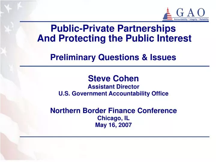 public private partnerships and protecting the public interest preliminary questions issues
