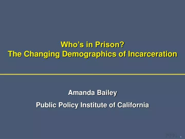 who s in prison the changing demographics of incarceration