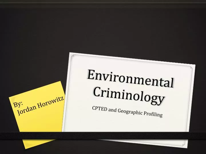 environmental criminology