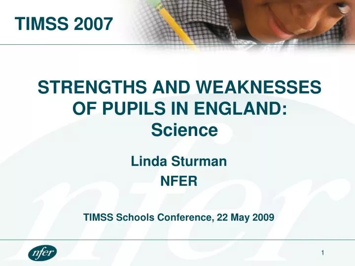 strengths and weaknesses of pupils in england science