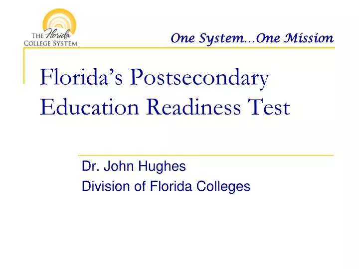 florida s postsecondary education readiness test