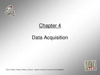 Chapter 4 Data Acquisition