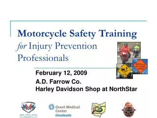 Motorcycle Safety Training for Injury Prevention Professionals