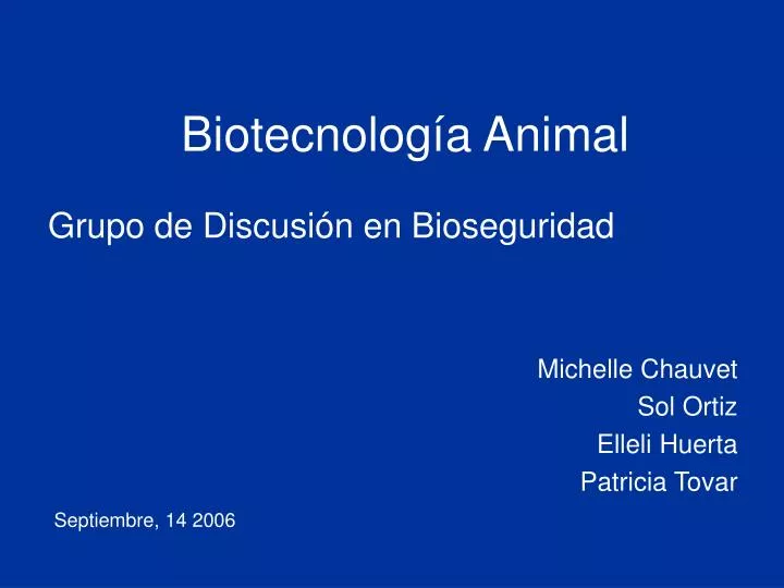 biotecnolog a animal