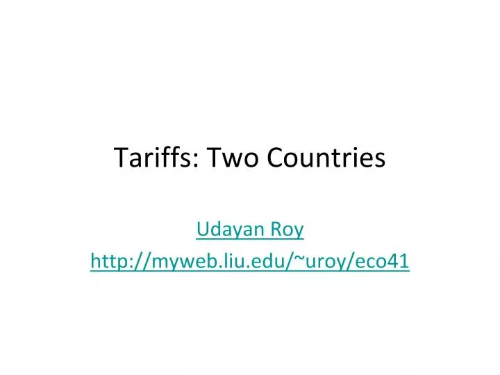 tariffs two countries