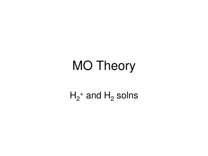 mo theory