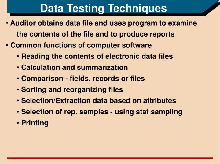 data testing techniques