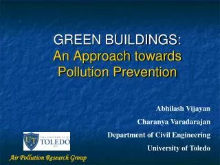 GREEN BUILDINGS: An Approach towards Pollution Prevention