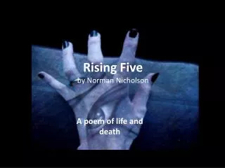 Rising Five by Norman Nicholson