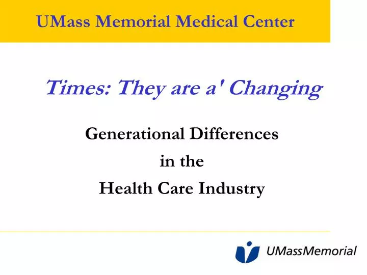 times they are a changing generational differences in the health care industry