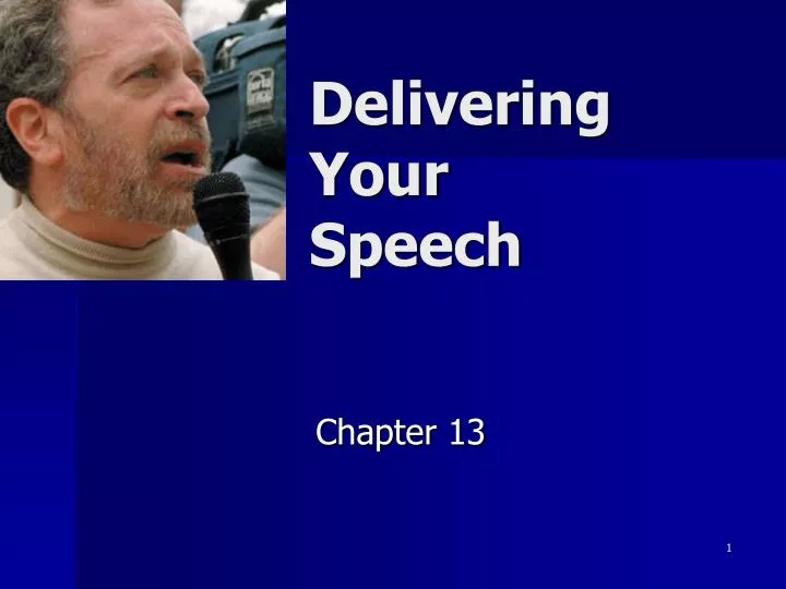 delivering a speech ppt