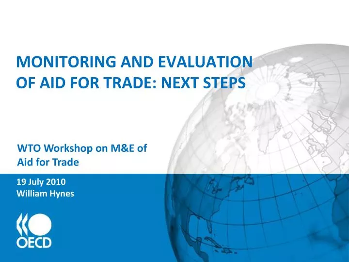 monitoring and evaluation of aid for trade next steps