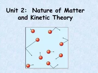 Unit 2: Nature of Matter and Kinetic Theory