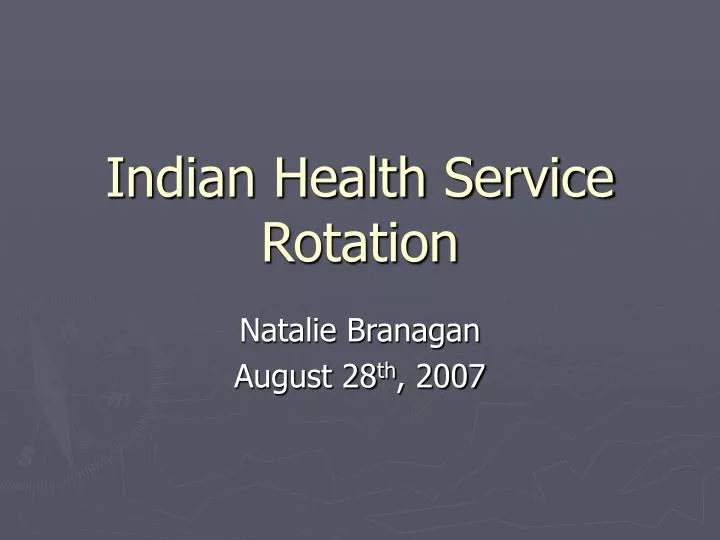 indian health service rotation