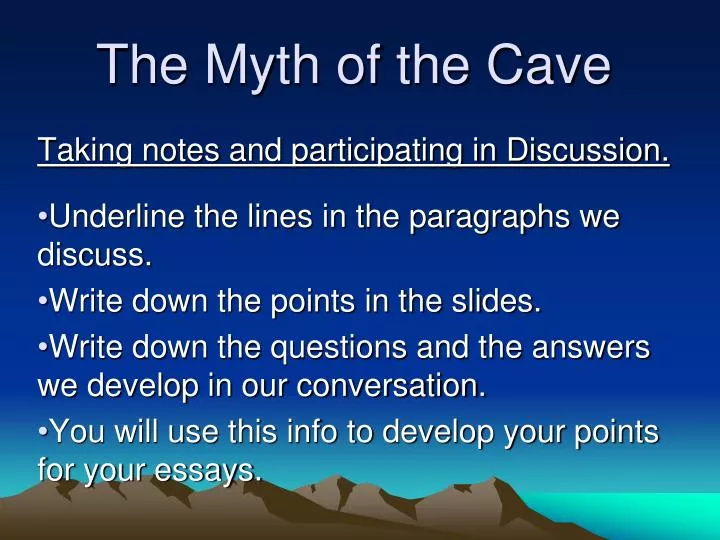 the myth of the cave