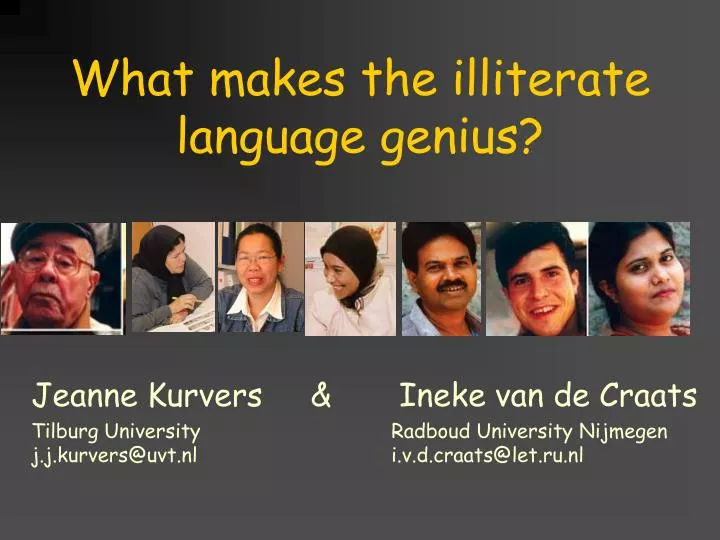 ppt-what-makes-the-illiterate-language-genius-powerpoint