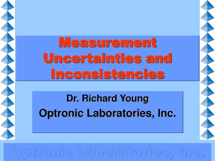 measurement uncertainties and inconsistencies