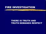 FIRE INVESTIGATION - slide 1