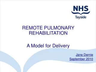 remote pulmonary rehabilitation a model for delivery