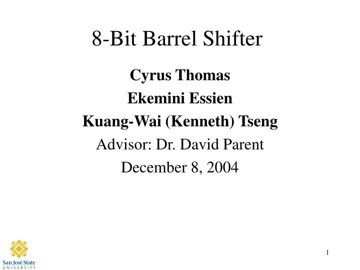 8 bit barrel shifter