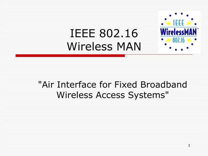ieee 802 16 wireless man