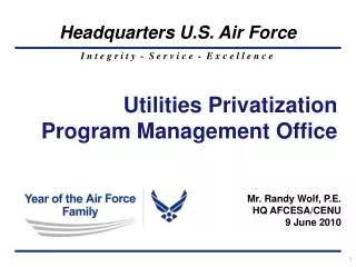 Utilities Privatization Program Management Office