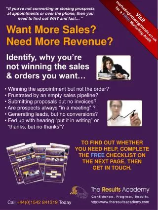 Selling Skills & Sales Training Audit