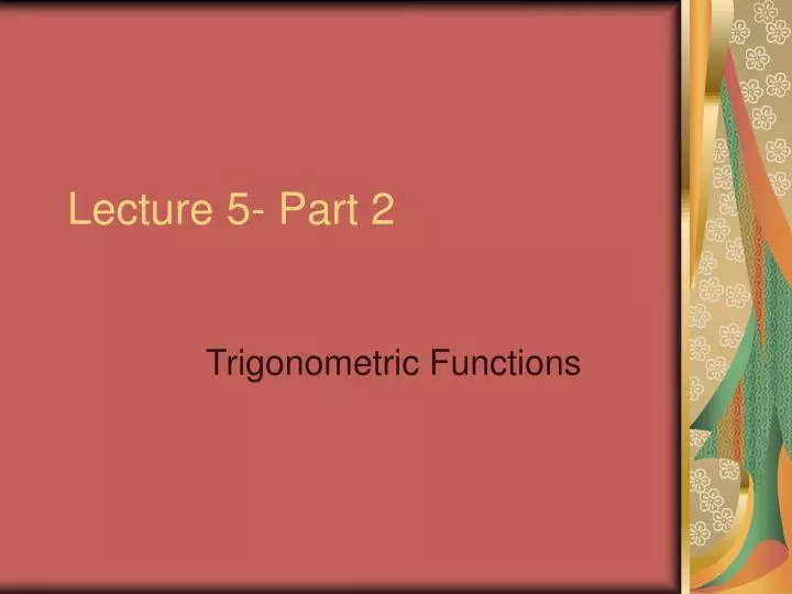 lecture 5 part 2