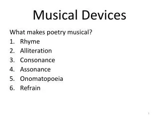 Musical Devices
