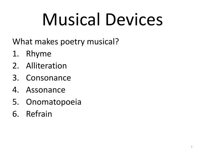 musical devices