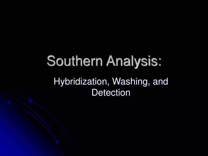 southern analysis