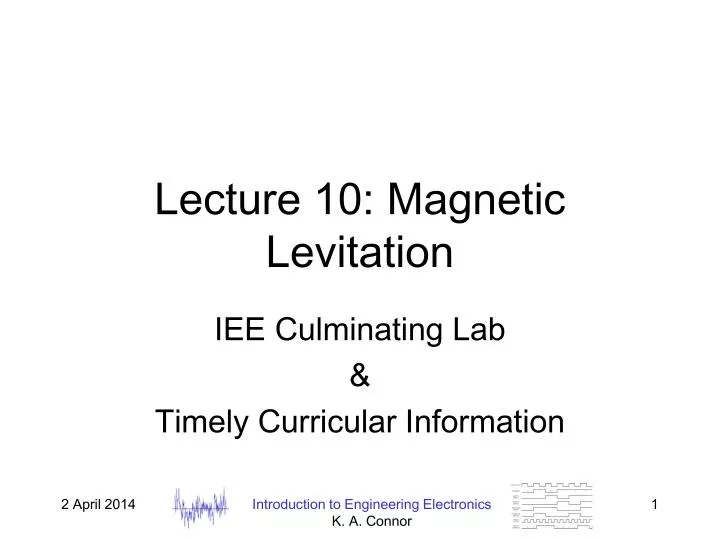 lecture 10 magnetic levitation