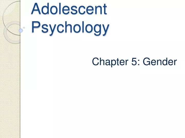adolescent psychology