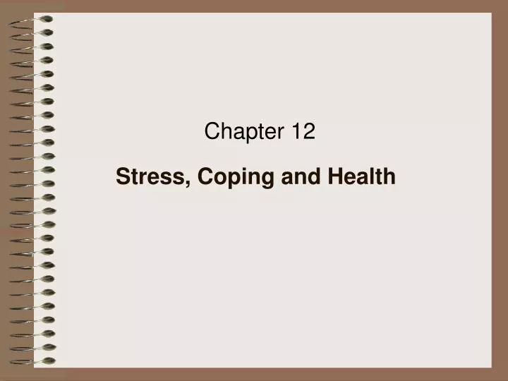 stress coping and health