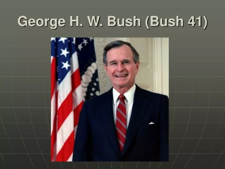 george h w bush bush 41