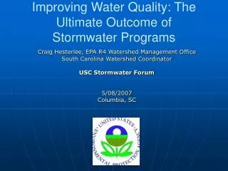 Improving Water Quality: The Ultimate Outcome of Stormwater Programs