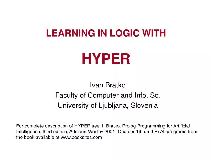 learning in logic with hyper