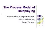 The Process Model of Roleplaying - slide 1