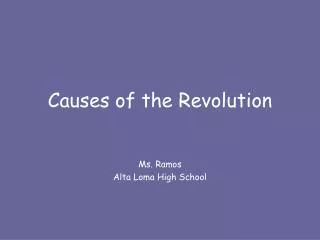 Causes of the Revolution