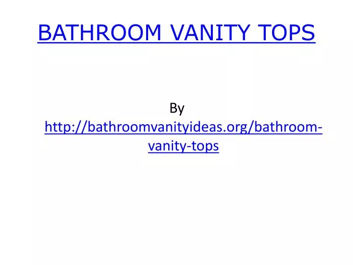 bathroom vanity tops
