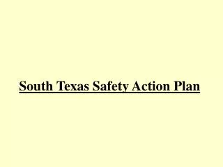 South Texas Safety Action Plan
