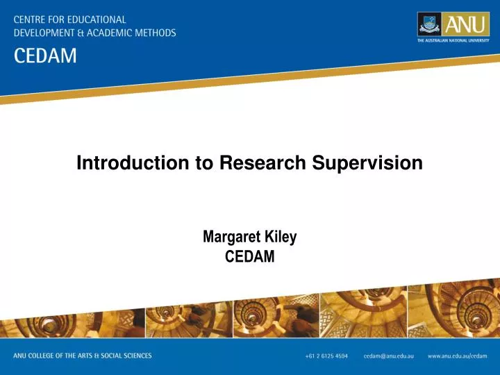 introduction to research supervision