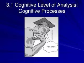 3.1 Cognitive Level of Analysis: Cognitive Processes